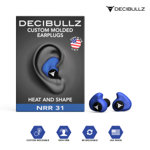 Custom Molded Earplugs BLUE