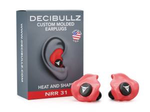 Custom Molded Earplugs RED