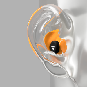 Custom Molded Earplugs ORANGE